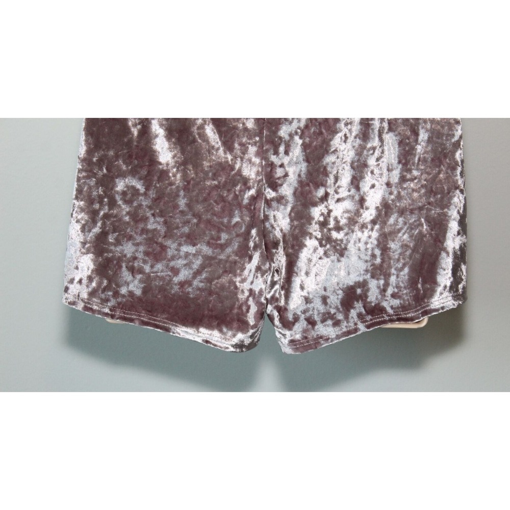 NEW Urban Outfitters Crushed Velvet Romper Blush Pink XS Party Date Night Glam - Picture 8 of 11